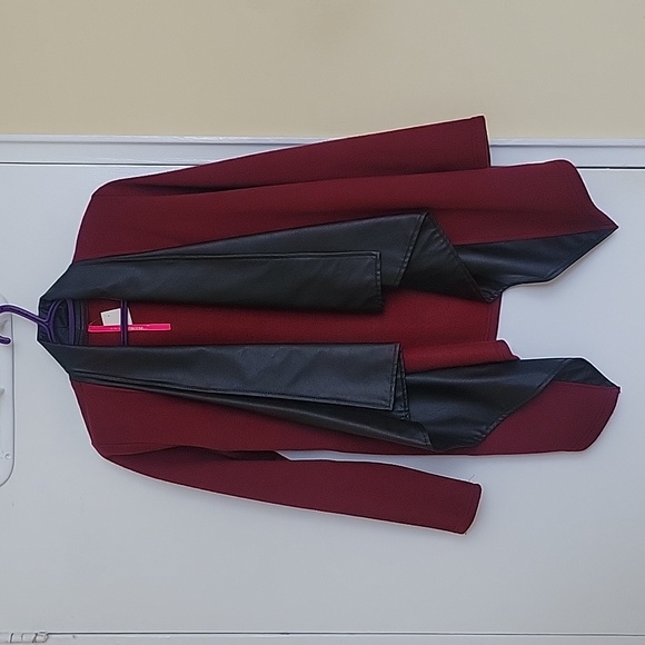 BNWT Burgundy Fall Coat - Picture 1 of 2